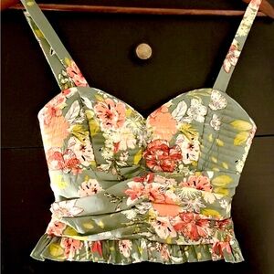 GLS Collective Pink Sleeveless Bustier Tank Top NWOT